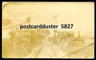 DURHAM Ontario 1909 Railway. Farm Steam Tractor. Real Photo Postcard • $14.99