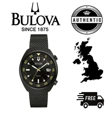 Bulova Accutron II Lobster 98B247 Ultra Hi-Frequency (262Khz) Black Dial Watch • £275