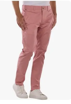 SCOTCH & SODA MOTT Chino Men Trousers Size W31 L32 Slim Fit Pink Stretch • $35