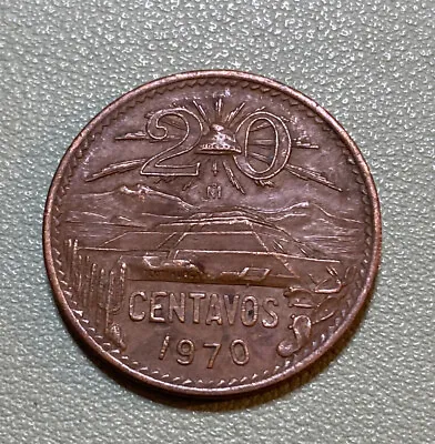 1970 Mexico  20 Centavos Circulated Coin • $2