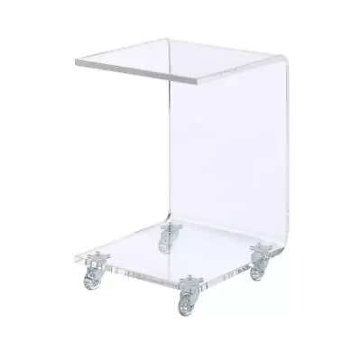 Picket House Furnishings Snack Table 23 Hx13 Wx15 D Square Peek Modern Clear • $229.79