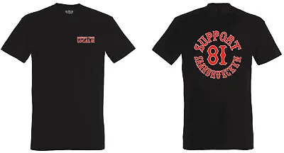 Hells Angels Support 81 T-Shirt Saarbruecken New Black • $50.50