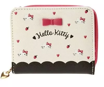 Hello Kitty Wallet Purse Heart And Strawberry ♡ New From Japan • $40.05