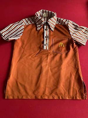 1976 McDonald's Employee (Brown) Uniform Shirt (Scarce / Vintage) • $253.08