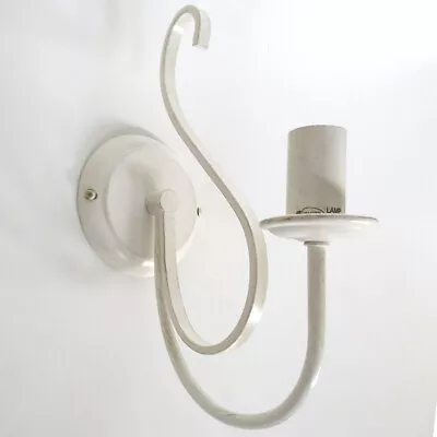 Litecraft Wall Light Curved Candle 1 Arm E14 Indoor Fitting - Ivory Clearance    • £15.99