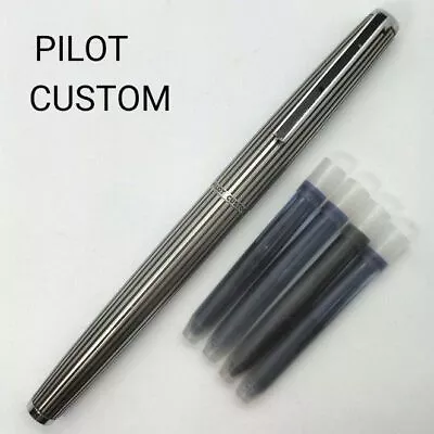 PILOT Custom Fountain Pen Vintage Striped Nib F 18K From Japan • $122.28