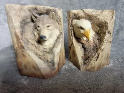 Mill Creek Studios Wolf Eagle Sculpture D Morales Book Ends Paper Weight Set  • $39.99