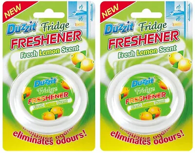 £6.95 • Buy 2x Duzzit Fridge Freshener Fresh Lemon Scent - Eliminates Odour Up To 3 Months