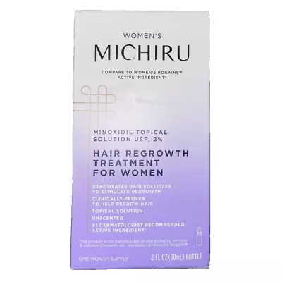 Women’s MICHIRU 2% Topical Solution 1 Month Supply 2 FL OZ. Exp. 08/2024 • $19.99