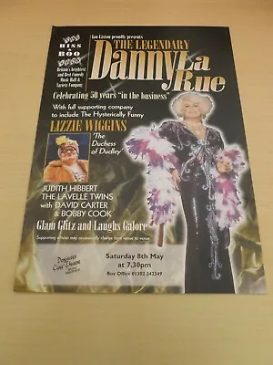 Danny La Rue Lizzie Wiggins Doncaster Civic Theatre Flyer 1999 • £5