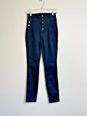 J Brand Women's Natasha High-Waist Skinny Jeans Seriously Black Size 26 Stretch • $54.88