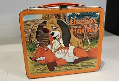 Vintage Aladdin The Fox And The Hound Lunch Box Disney 1981 • $3.25