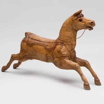 Antique Victorian Carved Pine Carousel Horse • $36900