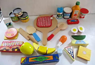 Melissa & Doug Wooden Pretend Food Kitchen  Toy Lot Bundle • $19.99