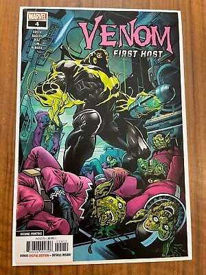 Venom First Host #4 2nd Print Variant Bagley Low Print Run 2018 Marvel VF+ • $14.99