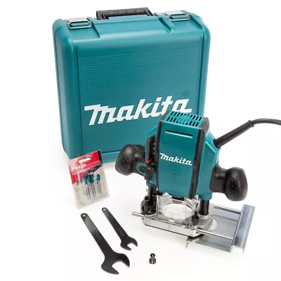 Makita RP0900X 1/4  Or 3/8  Plunge Router 110V In Case • £154