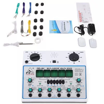 KWD-808 Electro Output Patch Massager Acupuncture Stimulator Device 6 Channel • $97.85