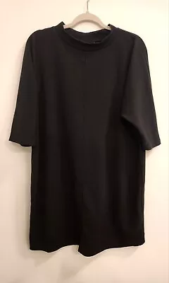 Prologue Plus Size Black Mock Neck 1/2 Sleeve Dress Stretch Size XXL • $14.99