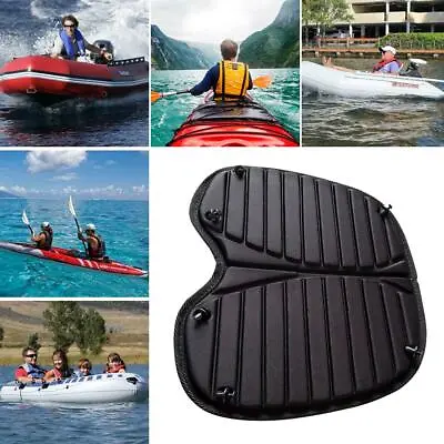 Black Soft Mat Seat Pad Rowing Boat Kayaking Cushion Replace For Canoes Fishing • £8.88