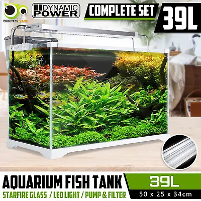 $139.90 • Buy Aquarium Fish Tank Nano STARFIRE LED Light Complete Set Filter Pump 39L