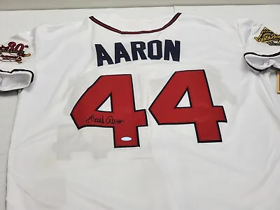 Hank Aaron Signed Autographed Baseball Jersey Steiner COA Braves • $899.99