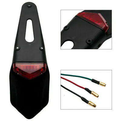 12V Motorcycle Enduro Dirt Bike Fender LED Stop Rear Tail Brake Light Universal • $25.64