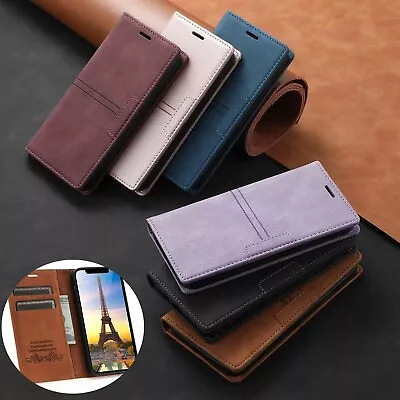 For Samsung Galaxy S24 Ultra S24+ S23 Leather Card Holder Wallet Flip Case Cover • $14.91