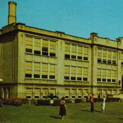 Vintage 1950s McKeesport High School Postcard Pennsylvania • $6.30