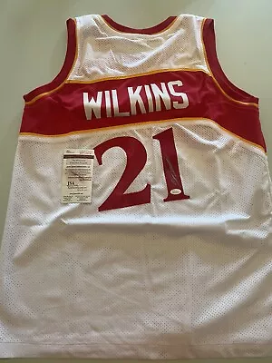 Dominique Wilkins Signed Jersey JSA Certified Autograph COA Atlanta Hawks • $150