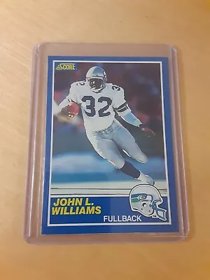 1989 Score #76 JOHN L. WILLIAMS Seattle Seahawks Football Card Fullback (NM) • $0.99