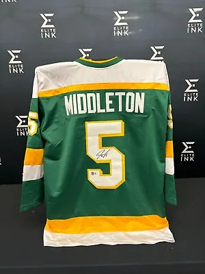 Minnesota Wild Jake Middleton Signed Custom Hockey Jersey Beckett COA • $25