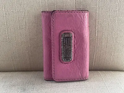 Marc By Marc Jacobs Key Chain Pink Leather Key Fob Keys Holder Bag Mini Wallet • $29.87