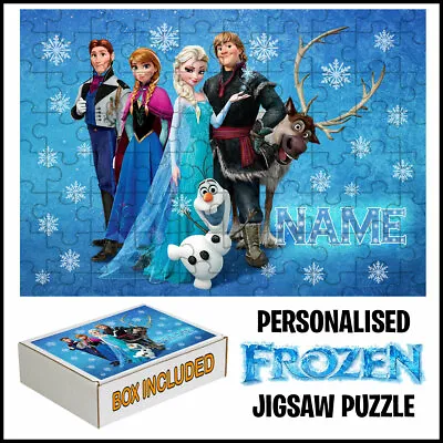 Personalised Frozen Jigsaw Puzzle-Best Gift For Every Girl Add Any Name • £11.99
