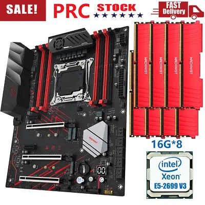 X99 Motherboard Combo + CPU Xeon E5-2699 V3 + 128GB DDR4 2133MHz RAM LGA 2011-v3 • $455.97