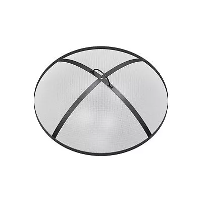 SafBbcue Fire Pit Spark Screen Round 30 Inches Fire Pit Metal Cover Outdoor... • $99.50