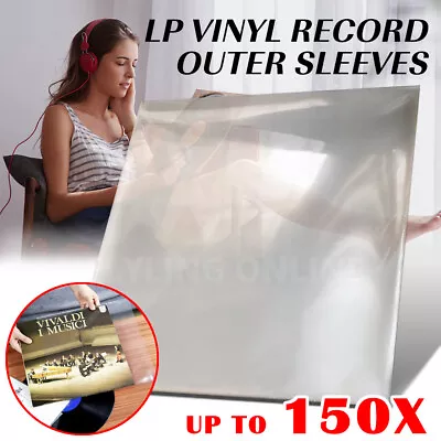 $23.99 • Buy RECORD SLEEVEs PLASTIC COVER OUTER For Vinyl LP's 12  Album Clear AU