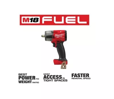 Milwaukee 2962-20 M18 FUEL Gen-2 18V Lithium-Ion Brushless Cordless Mid Torque • $165