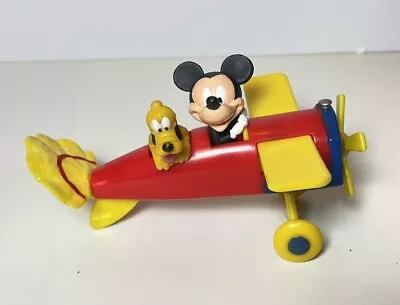 Mickey Mouse And Pluto In Airplane Plastic Toy Cake Topper ~ DecoPac Inc • $6