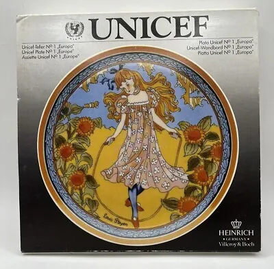 Vintage Villeroy & Boch UNICEF Children Of The World Plate No 1 Europe 20cm • £15