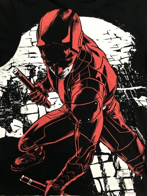 £8.95 • Buy Marvel Daredevil Official Black T-Shirt M Men's Unisex Comic Nerd Film Superhero