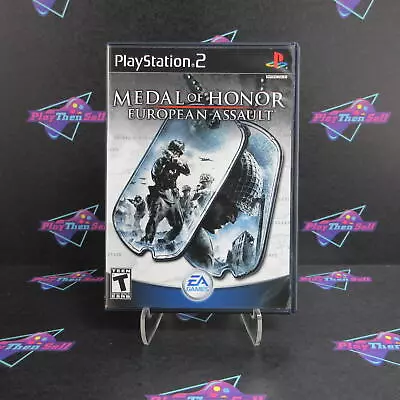 Medal Of Honor European Assault PS2 PlayStation 2 Black Label - Complete CIB • $16.95
