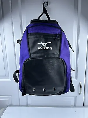 Mizuno Sports Backpack Black -Purple Volleyball Softball Baseball Bag Organizer • $22.49