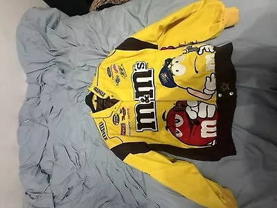 Vintage Mm Nascar Jacket Racing Yellow Rare Jeff Hamilton Jh Design Xxl • $250