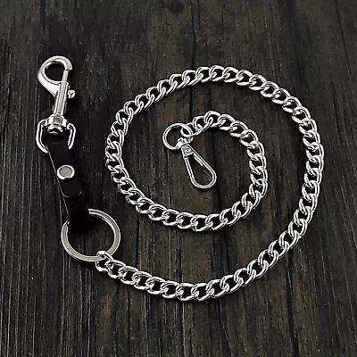 Mens Metal Biker Wallet Chain Punk Pants Key Chain #m04 • $14