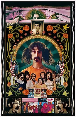 Frank Zappa Tribute Poster - 11x17  Vivid Colors  • $15