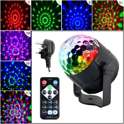 £10.89 • Buy Magic Party Ball Light LED Party Disco RGB Rotating Remote Club DJ Stage Lights
