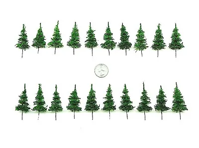 20 PINES: All 2  Model Trees Scenery QUALITY N HO O 15mm - 28mm For Basing • $20.50