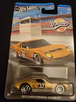 2024 Hot Wheels Vintage Racing Club 4/6 1971 LAMBORGHINI MIURA SV Gold Near Mint • $4.19