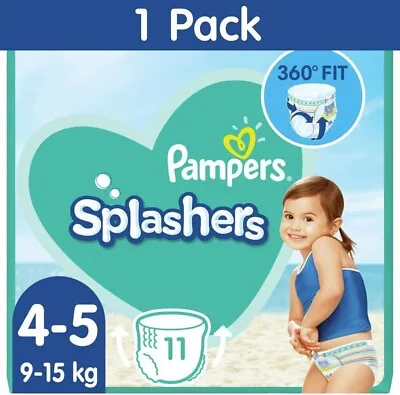 Pampers Splashers Disposable Swim Pants Pack Of 11 • £4.99