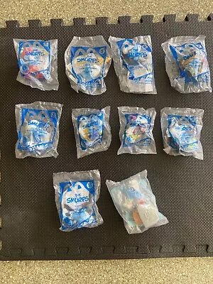 New 2011 McDonalds Smurfs Set Of 10 Figures • $15